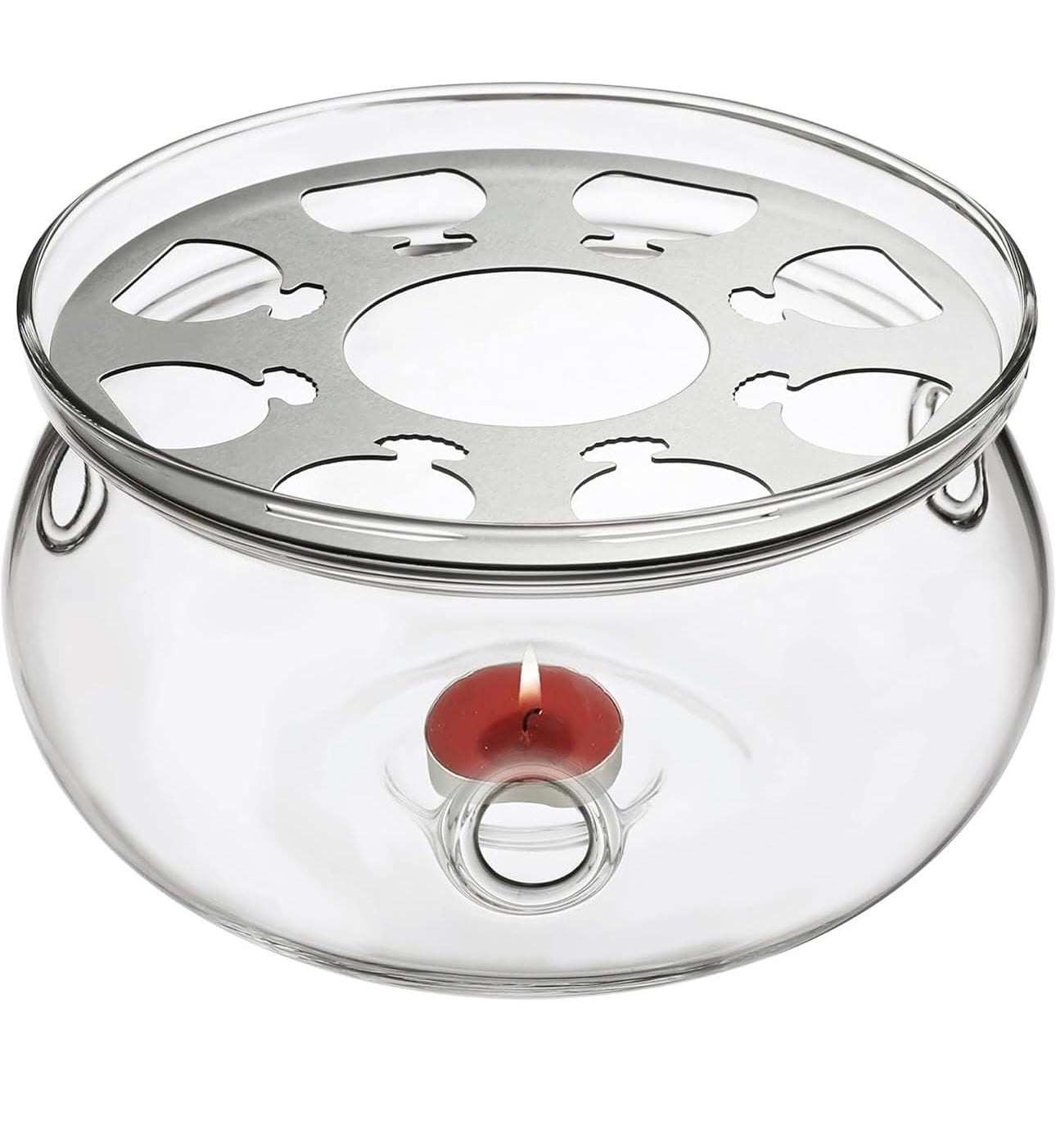 KozyCup Bowl Glass Tea Warmer – Candle Heated Teapot Warmer
