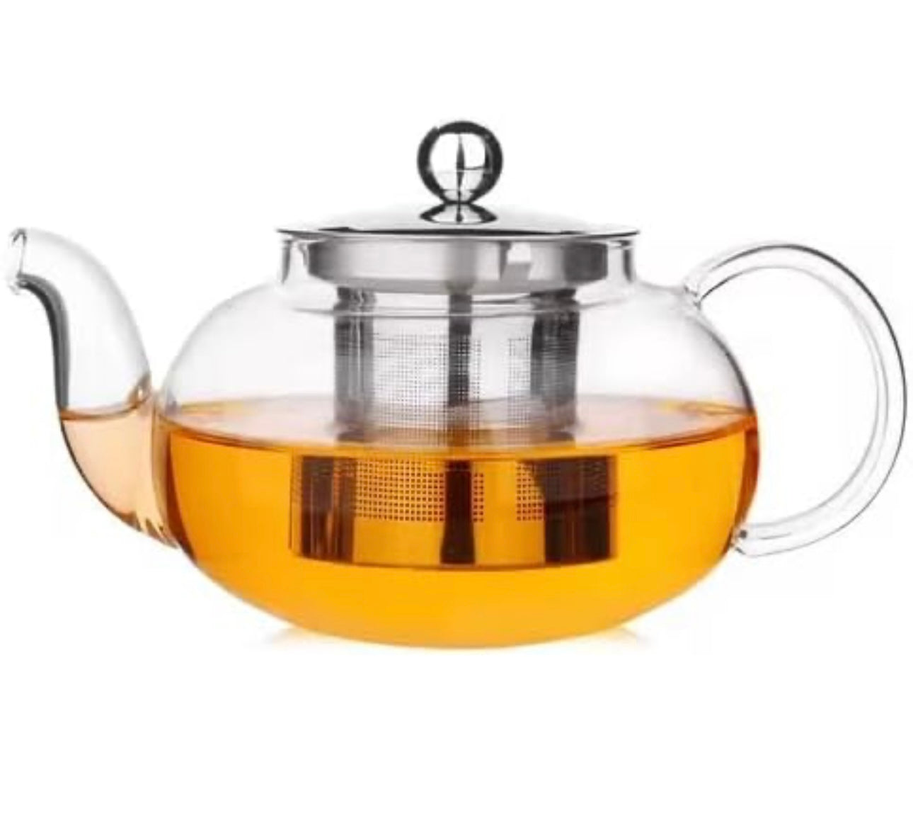KozyCup Glass Teapot 600ml – Heat Resistant Borosilicate Glass Teapot with Infuser