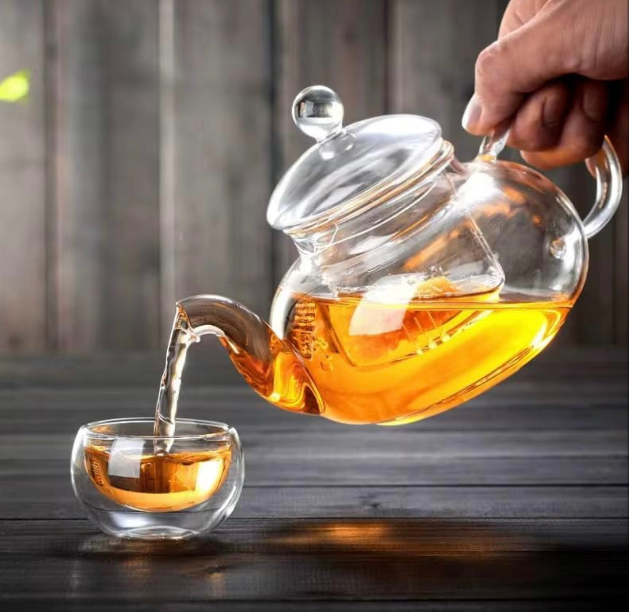 KozyCup Glass Teapot 1000ml – Heat Resistant Borosilicate Glass Teapot