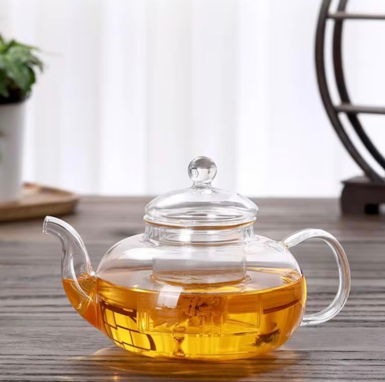 KozyCup Glass Teapot 1000ml – Heat Resistant Borosilicate Glass Teapot