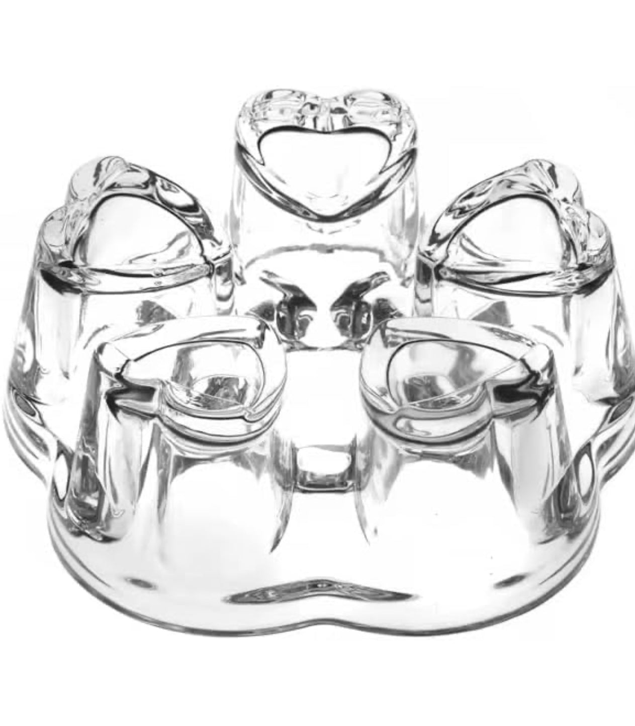 KozyCup Heart Glass Tea Warmer – Candle Heated Teapot Warmer