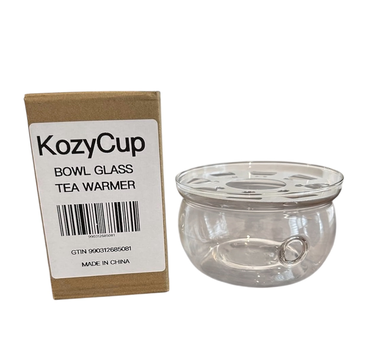 KozyCup Bowl Glass Tea Warmer – Candle Heated Teapot Warmer